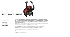 Desktop Screenshot of evilrobotgames.com