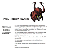 Tablet Screenshot of evilrobotgames.com